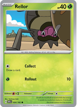 Rellor single card from Pokemon