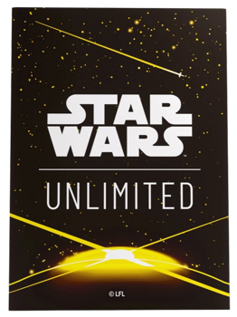 Gamegenic Star Wars Unlimited Premium Art Sleeve Card Back Yellow