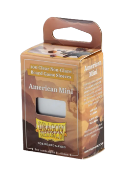 Dragon Shield American Mini - Clear/Non-Glare - Board Game Sleeves
