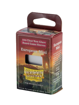 Dragon Shield European Mini - Clear/Non-Glare - Board Game Sleeves