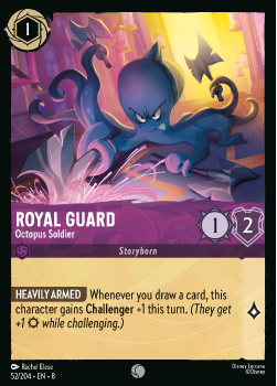 Royal Guard - Octopus Soldier single card from Disney Lorcana