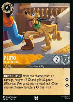 Pluto - Tried and True single card from Disney Lorcana