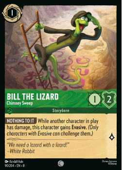 Bill the Lizard - Chimney Sweep single card from Disney Lorcana