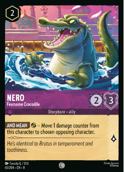 Nero - Fearsome Crocodile single card from Disney Lorcana