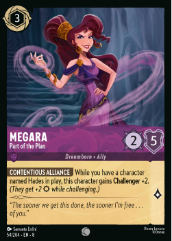 Megara - Part of the Plan single card from Disney Lorcana