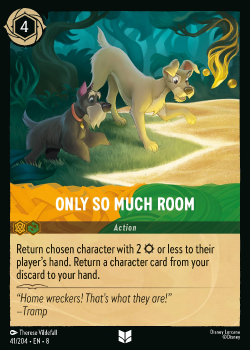 Only So Much Room single card from Disney Lorcana