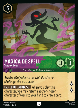 Magica De Spell - Shadow Form single card from Disney Lorcana