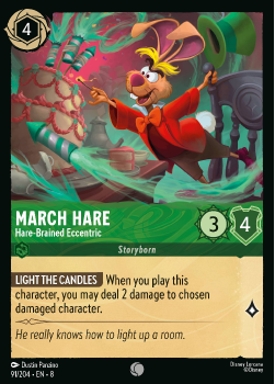 March Hare - Hare-Brained Eccentric single card from Disney Lorcana