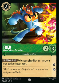 Fred - Major Science Enthusiast single card from Disney Lorcana