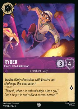 Ryder - Fleet-Footed Infiltrator single card from Disney Lorcana