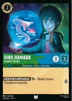 Hiro Hamada - Intuitive Thinker single card from Disney Lorcana