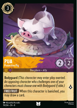 Pua - Protective Pig single card from Disney Lorcana