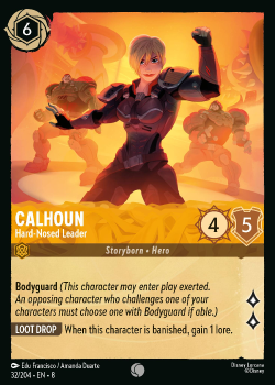 Calhoun - Hard-Nosed Leader single card from Disney Lorcana