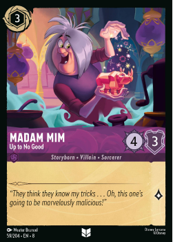 Madam Mim - Up to No Good single card from Disney Lorcana