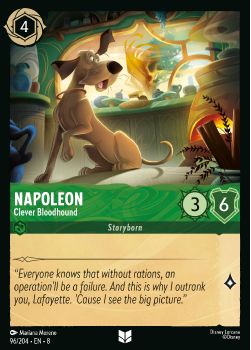 Napoleon - Clever Bloodhound single card from Disney Lorcana