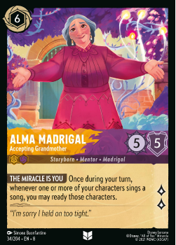Alma Madrigal - Accepting Grandmother single card from Disney Lorcana