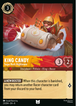 King Candy - Sugar Rush Nightmare single card from Disney Lorcana