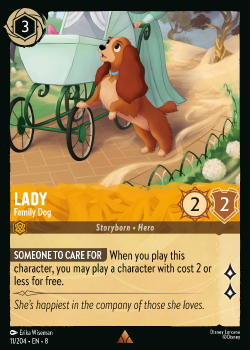 Lady - Family Dog (FOIL) single card from Disney Lorcana
