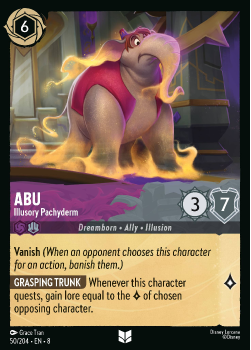 Abu - Illusory Pachyderm single card from Disney Lorcana