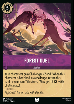 Forest Duel single card from Disney Lorcana