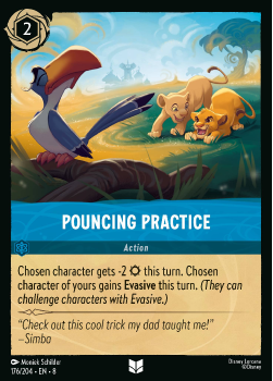 Pouncing Practice single card from Disney Lorcana