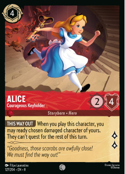 Alice - Courageous Keyholder single card from Disney Lorcana