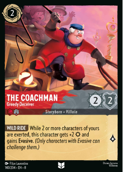 The Coachman - Greedy Deceiver single card from Disney Lorcana
