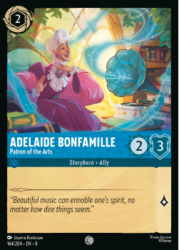 Adelaide Bonfamille - Patron of the Arts single card from Disney Lorcana