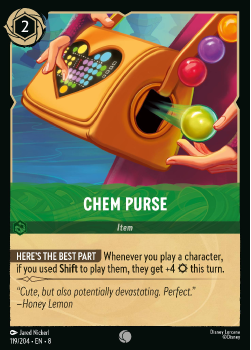 Chem Purse single card from Disney Lorcana