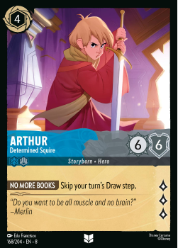 Arthur - Determined Squire single card from Disney Lorcana