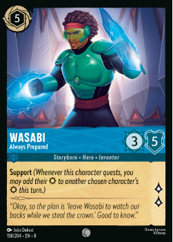Wasabi - Always Prepared single card from Disney Lorcana