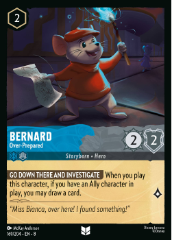 Bernard - Over-Prepared single card from Disney Lorcana