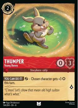 Thumper - Young Bunny single card from Disney Lorcana