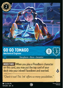 Go Go Tomago - Mechanical Engineer single card from Disney Lorcana