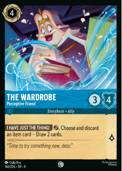 The Wardrobe - Perceptive Friend single card from Disney Lorcana
