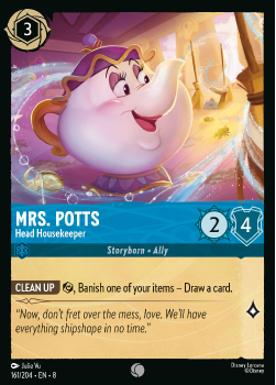 Mrs. Potts - Head Housekeeper single card from Disney Lorcana