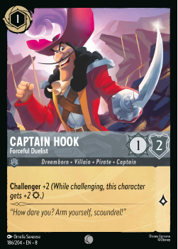 Captain Hook - Forceful Duelist single card from Disney Lorcana