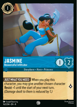 Jasmine - Resourceful Infiltrator single card from Disney Lorcana