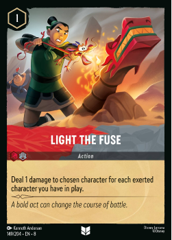 Light the Fuse single card from Disney Lorcana