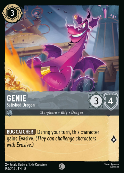 Genie - Satisfied Dragon single card from Disney Lorcana