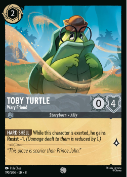 Toby Turtle - Wary Friend single card from Disney Lorcana