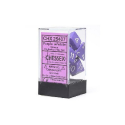 Chessex Opaque Polyset of 7: Purple / White - Image 2