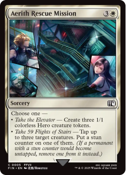Aerith Rescue Mission single card from Magic the Gathering
