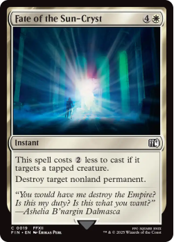 Fate of the Sun-Cryst single card from Magic the Gathering
