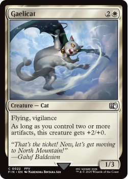 Gaelicat single card from Magic the Gathering