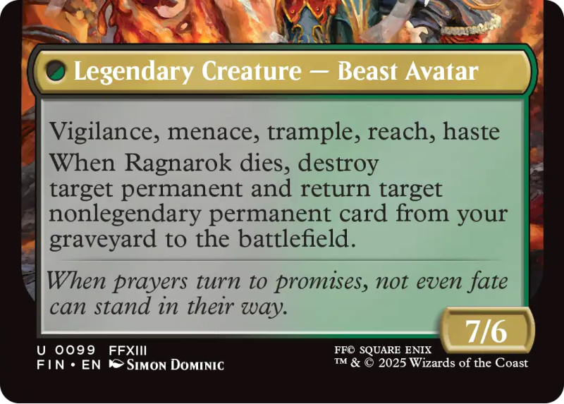 Fang, Fearless l'Cie : 0099 FINAL FANTASY - Magic the Gathering Single Card