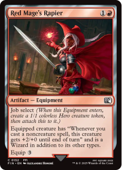 Red Mage's Rapier single card from Magic the Gathering