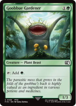 Goobbue Gardener single card from Magic the Gathering