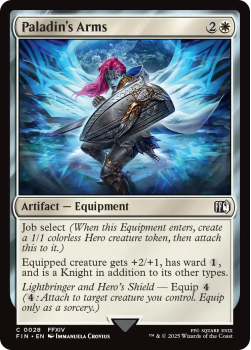 Paladin's Arms single card from Magic the Gathering