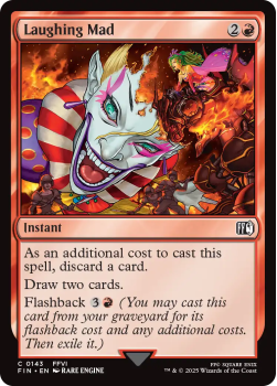 Laughing Mad single card from Magic the Gathering